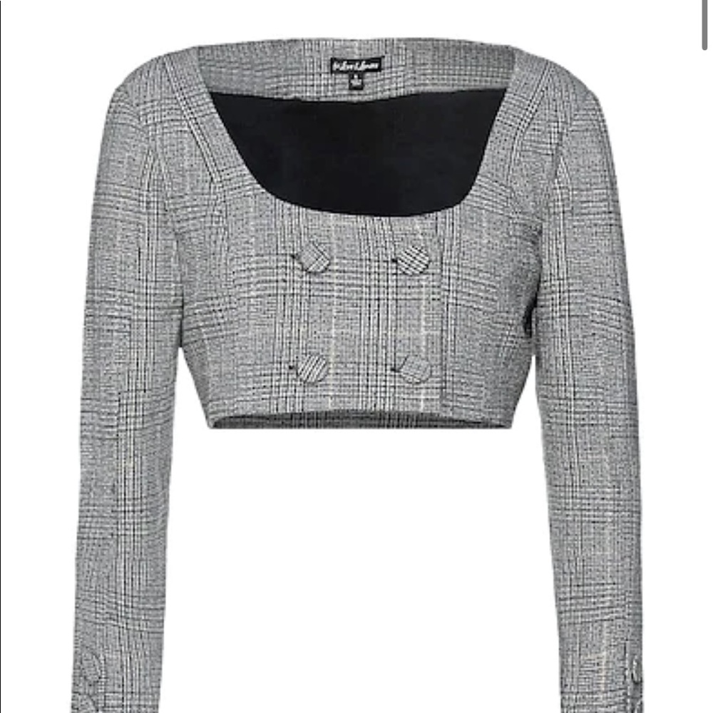 Cropped suit jacket